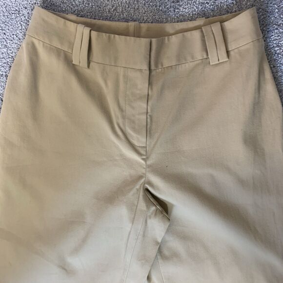 St John Sport Women’s 4 Khaki Wide Leg Pants NWT Flawed Bleach Spots Hong Kong - Picture 3 of 16